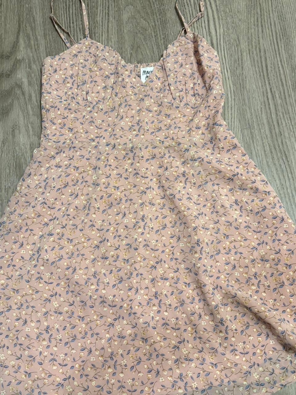 Princess Polly Pink Floral Smocked Sundress mini ditsy dress
